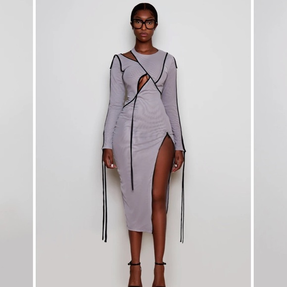 bbx brand Dresses & Skirts - New BBX Grey Midi Dress Limited Edition